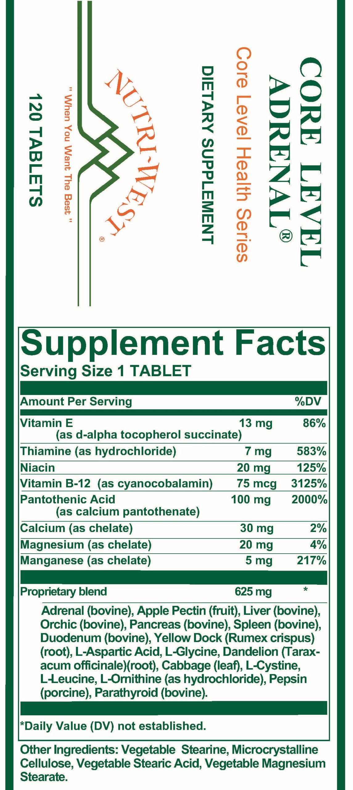 Core Level Adrenal - Nutri West