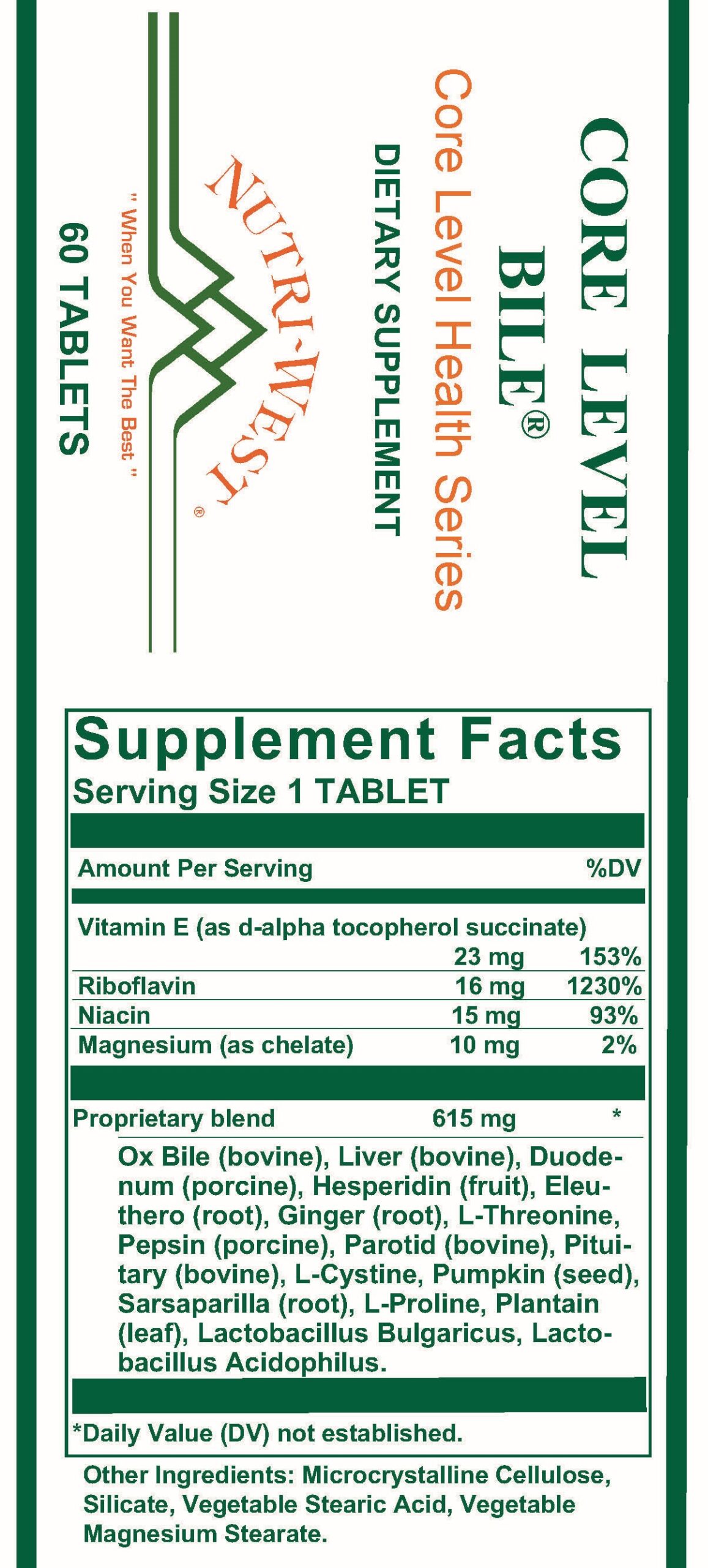 Core Level Bile - Nutri West