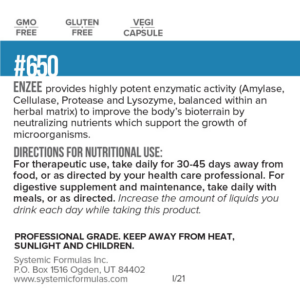 ENZEE - ENZYME SYSTEMIC FORMULAS