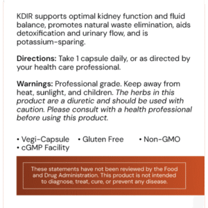 KDIR - SYSTEMIC FORMULAS