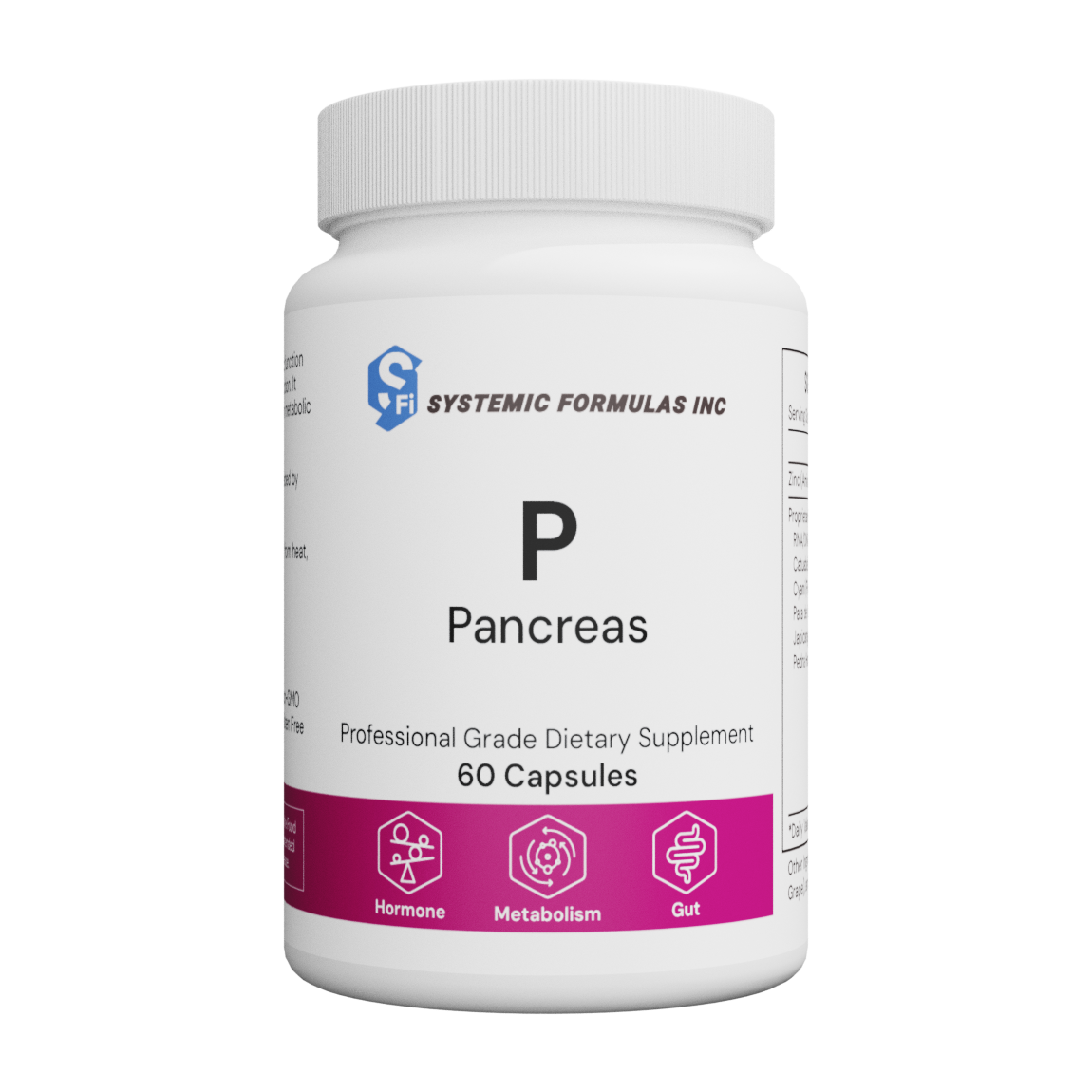 P - PANCREAS - SYSTEMIC FORMULAS