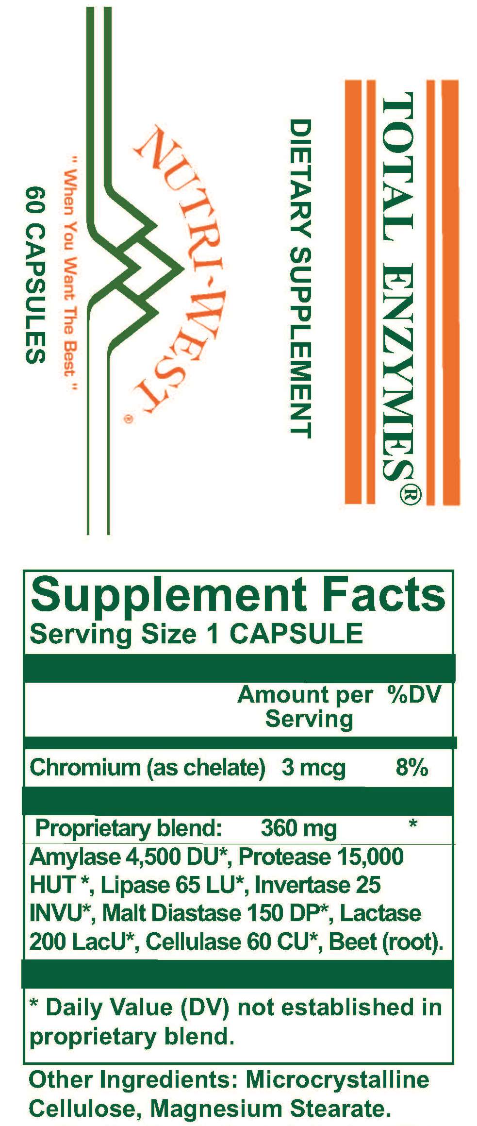 Total Enzymes - Nutri West
