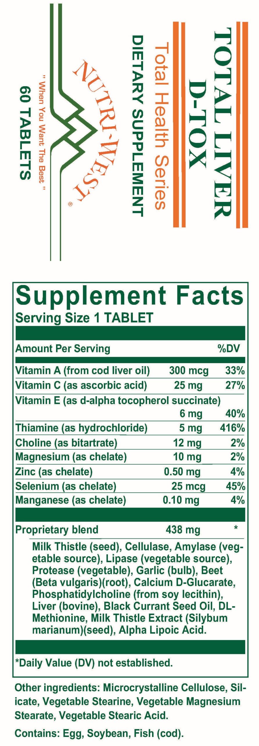 Total Liver D-Tox - Nutri West