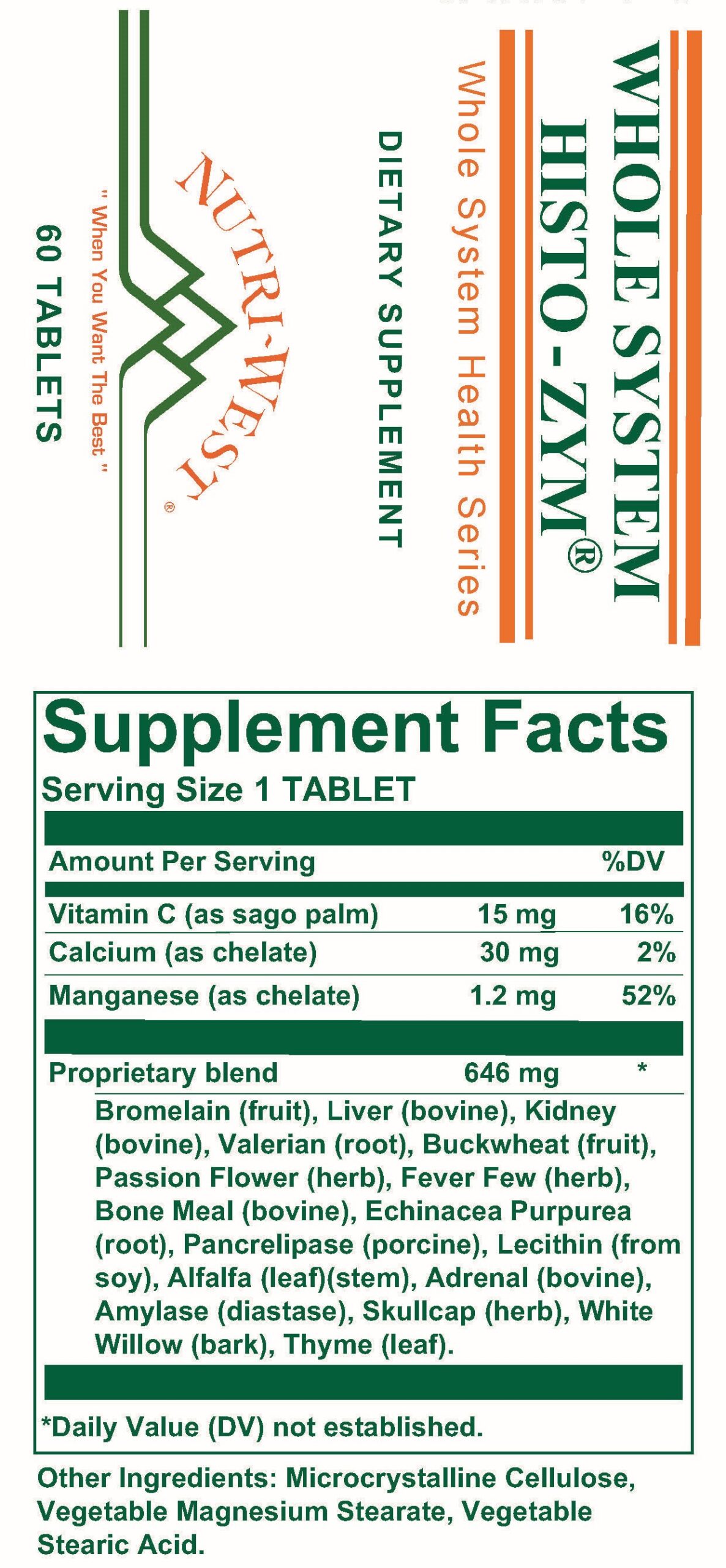 Whole System HistoZym - Nutriwest